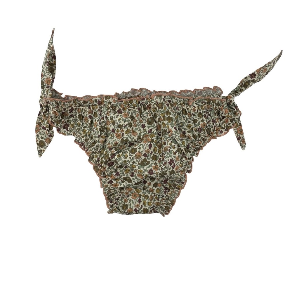 DOEN Floral Bikini Bottom XL Green New